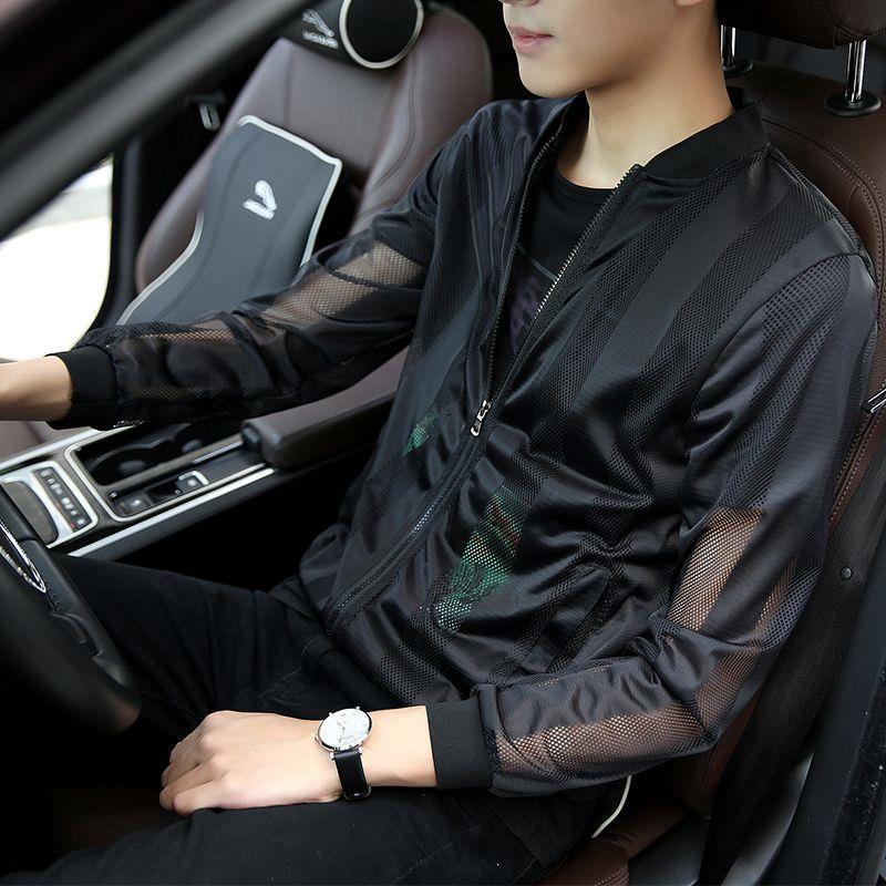 Mens Cool BLD Sunproof Jacket UV Protection Summer Coat 669 black