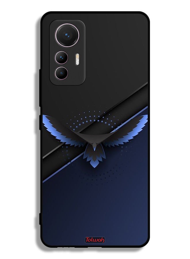 Tolwak Xiaomi 12 Lite Protective Case Cover Eagle Digital Abstract Art - Image 2