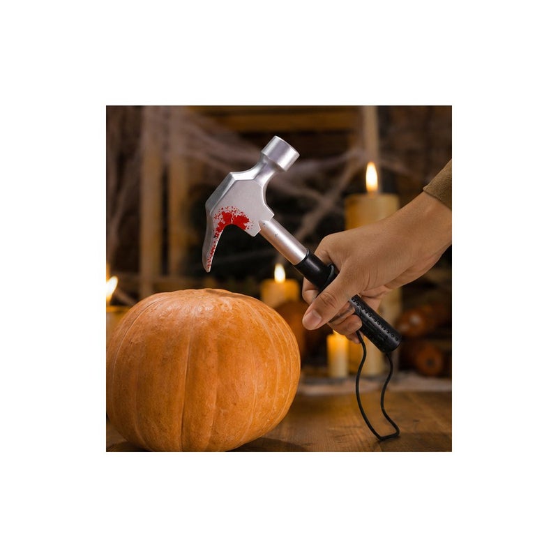 Halloween Fake Hammer Toy with Blood, Spooky Horror Theme Costume Prop | Costume Effects - Image 4