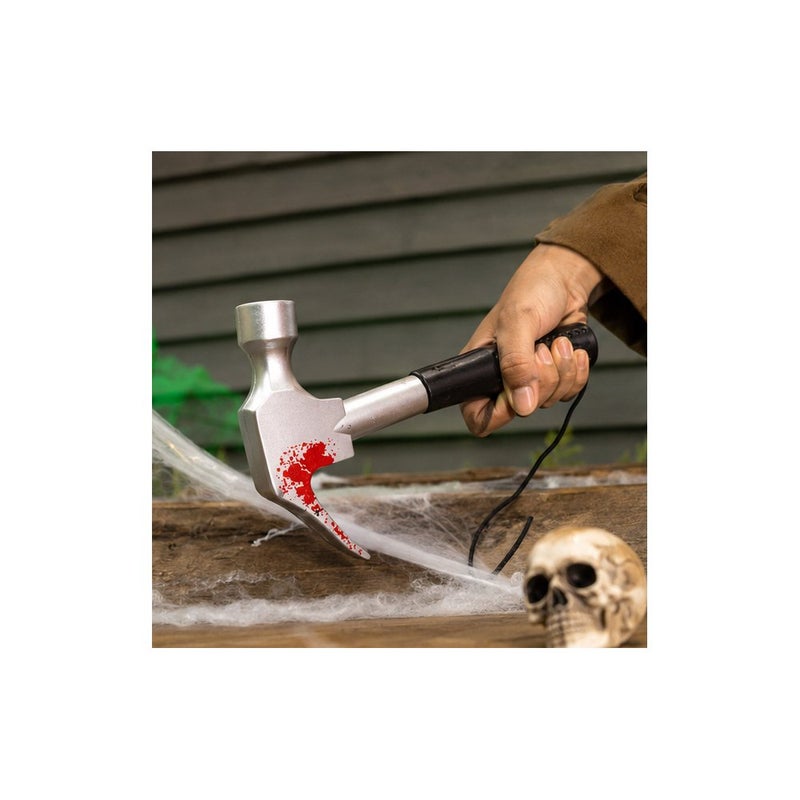 Halloween Fake Hammer Toy with Blood, Spooky Horror Theme Costume Prop | Costume Effects - Image 3
