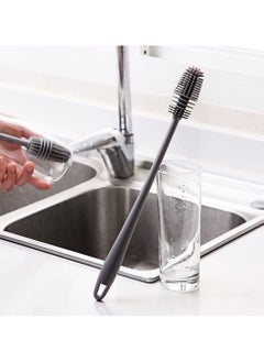 QSHOP QSHOP®Silicone Cleaning Brush Long Handle Water Bottle Cleaning Brush Insulated Sports Water Bottle Cleaning Brush for Narrow Neck and Fold Bottles  - Image 5