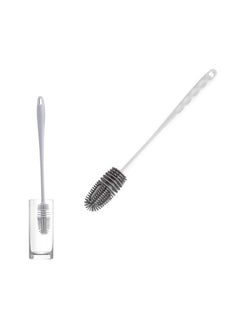 QSHOP QSHOP®Silicone Cleaning Brush Long Handle Water Bottle Cleaning Brush Insulated Sports Water Bottle Cleaning Brush for Narrow Neck and Fold Bottles  - Image 1