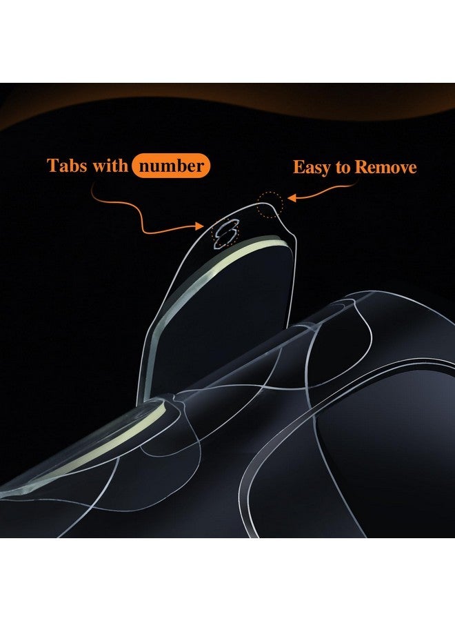 تينيتور 900 قطعة من علامات التبويب اللاصقة للأظافر، 15 حجمًا من علامات التبويب اللاصقة للأظافر، ملصقات أظافر للأظافر اللاصقة، علامات تبويب الأظافر، ملصقات غراء الأظافر، 60 ورقة - Image 3