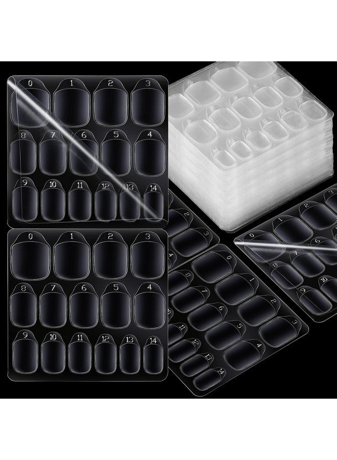 تينيتور 900 قطعة من علامات التبويب اللاصقة للأظافر، 15 حجمًا من علامات التبويب اللاصقة للأظافر، ملصقات أظافر للأظافر اللاصقة، علامات تبويب الأظافر، ملصقات غراء الأظافر، 60 ورقة - Image 1