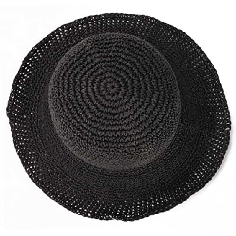 Womens Sun Hats Wide Brim Summer Beach Hat for Women Foldable Travel Straw Hat UPF50+ - Image 4