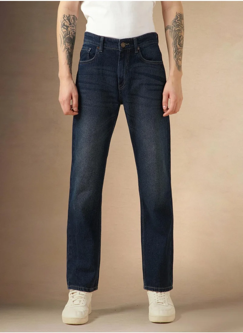 دينيس لينغو Straight Fit Indigo Jeans For Men- Perfect for Modest Wear