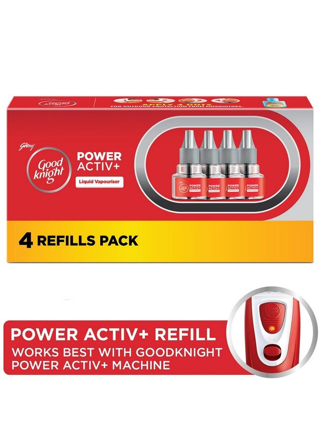 Power Activ+ Liquid Vapourizer | Mosquito Repellent | 60 Nights Jumbo Refill | Pack Of 4 (45Ml Each) - pzsku/Z5054D8873A716BB4606BZ/45/_/1721713140/57042563-8a66-4630-a084-0ebe841d4002