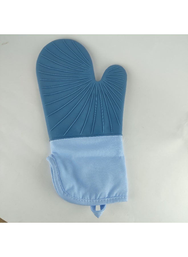 Long Silicone Kitchen & Oven Glove with Inner Padding – Heat Resistant – High Quality - Image 2