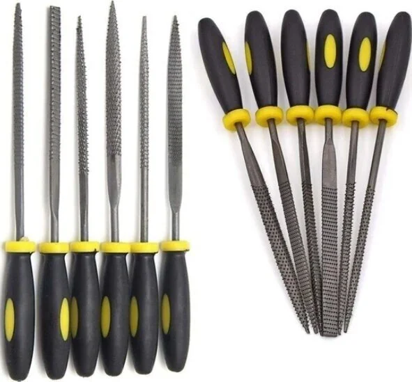 BarkoFix File Set 6 Piece Set Rasp File 160 mm Mini File Hobby Rasp Set