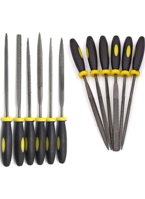 BarkoFix - File Set 6 Piece Set Rasp File 160 mm Mini File Hobby Rasp Set - Image 1