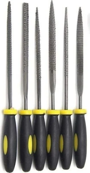 BarkoFix File Set 6 Piece Set Rasp File 160 mm Mini File Hobby Rasp Set