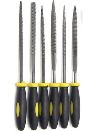 BarkoFix File Set 6 Piece Set Rasp File 160 mm Mini File Hobby Rasp Set  - Image 4