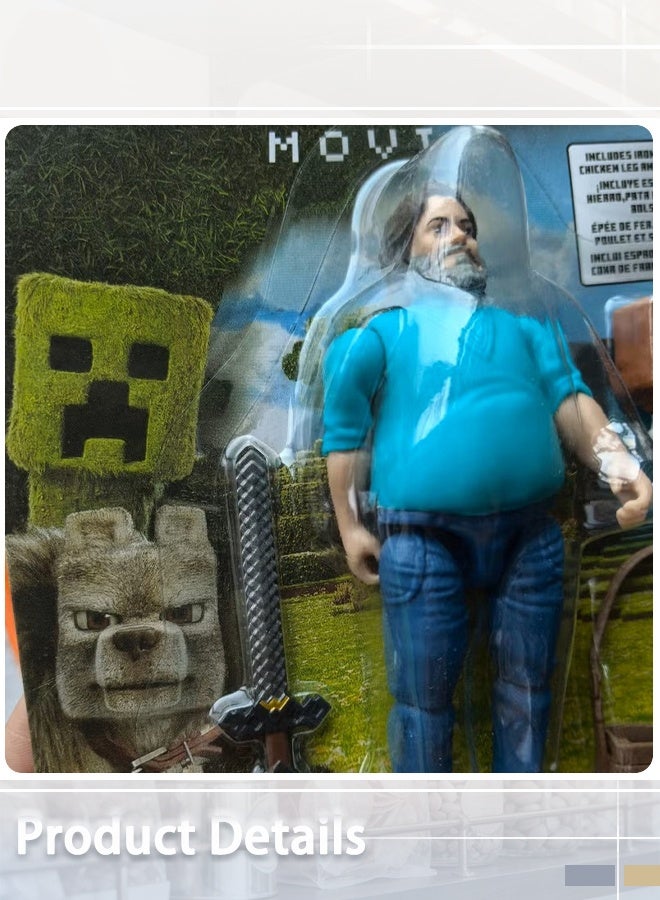 Minecraft Mini Action Figure Toys Set with MyWorld Accessory Removable Steve - Image 3