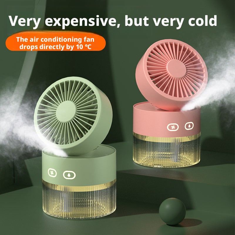 Portable Mini Mist Fan USB Rechargeable Handheld Spray Fan - Image 4