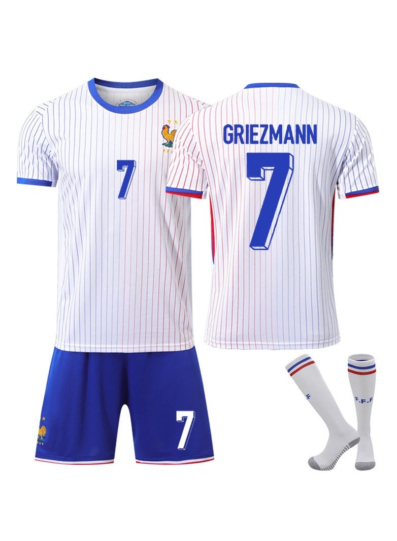 SKT Shiketro 2024 European Cup French Children and Youth Football Uniforms No. 7 Three-piece Set - Image 1