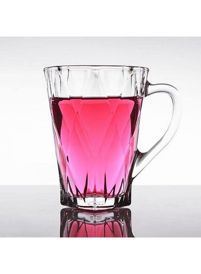 VILON Italian Premium Glass Tea Cup Set | Coffee Mugs with Handle Transparent Drinking Cup for Milk, Cappuccino, Hot Chocolate & Cold Beverages | 175ml | Set of 6 (CHEX Teacup 175ML 6) - Image 4