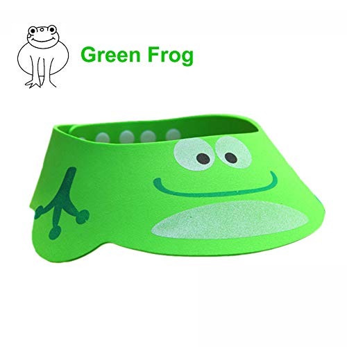 Ufurty 3PCS Baby Shower Bathing Cap Cartoon Frog Pig Bear Shampoo Hat Protection Bathing Visor Cap with Four Gear Adjustments By Rely2016 - Image 2