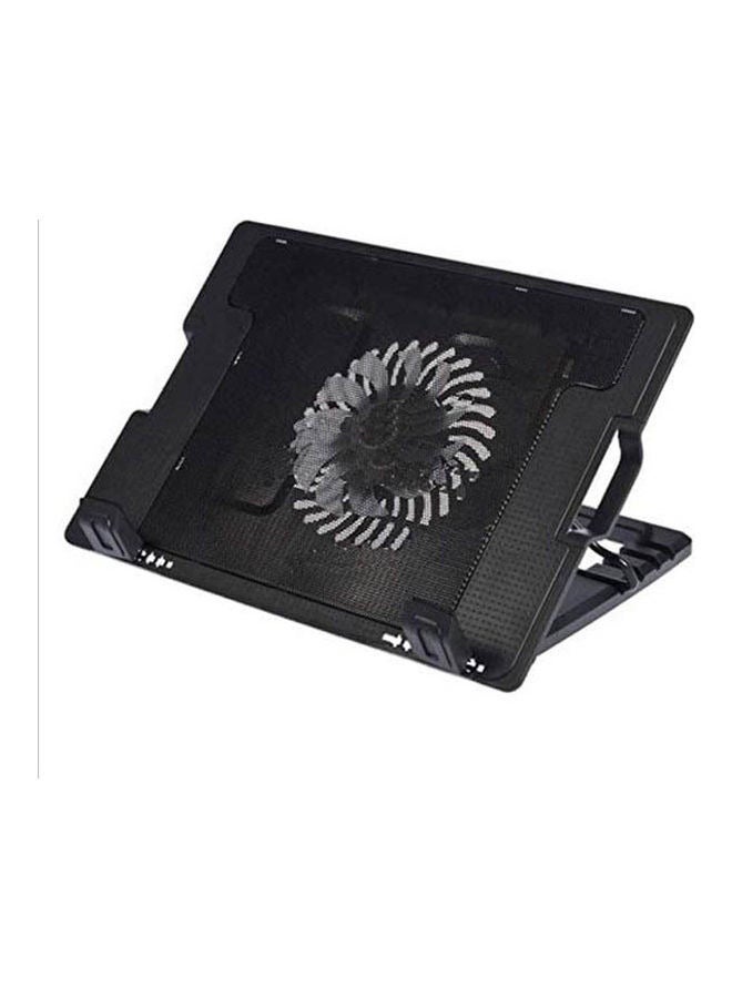 SAFETY 5 Way Adjustable Stand Rack Notebook Laptop Pc Cooling Pad Powerful Fan Cooler 
