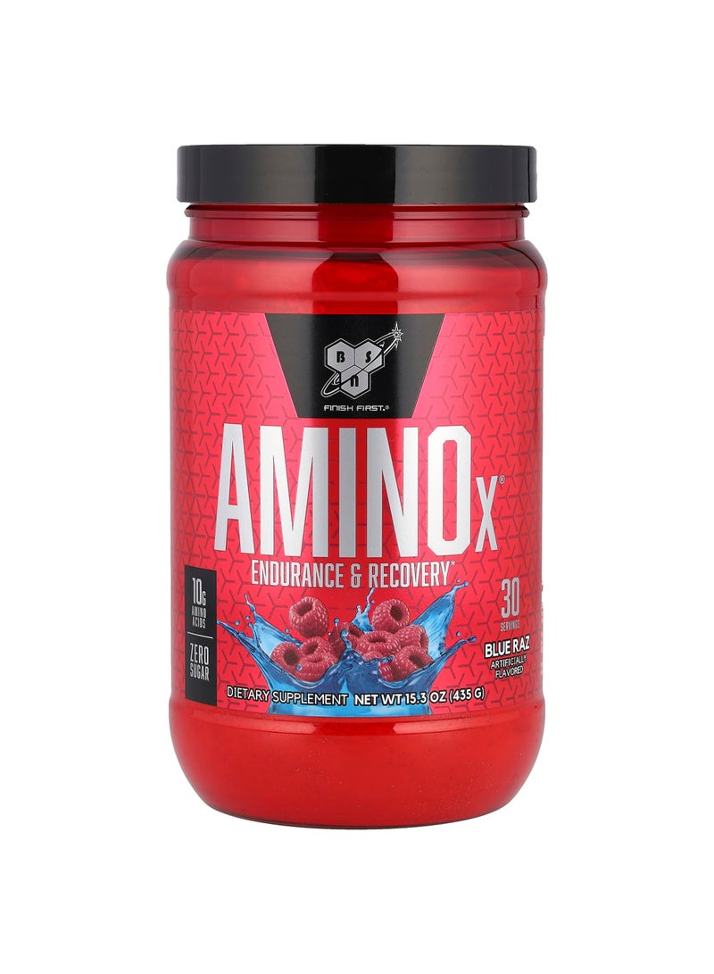 AminoX®, Endurance & Recovery, Blue Raz, 15.3 oz (435 g)
