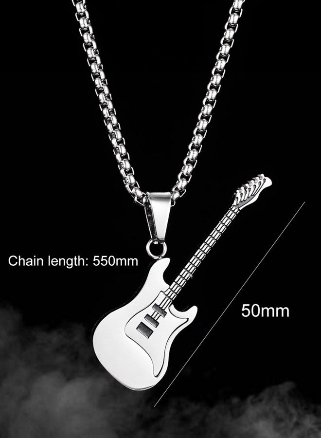 Stainless Steel Pendant Necklace for Mens Women Boys Cool Necklace Jewelry Gifts 50cm+5cm Chain