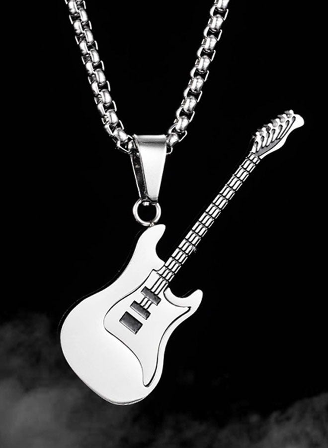 Stainless Steel Pendant Necklace for Mens Women Boys Cool Necklace Jewelry Gifts 50cm+5cm Chain