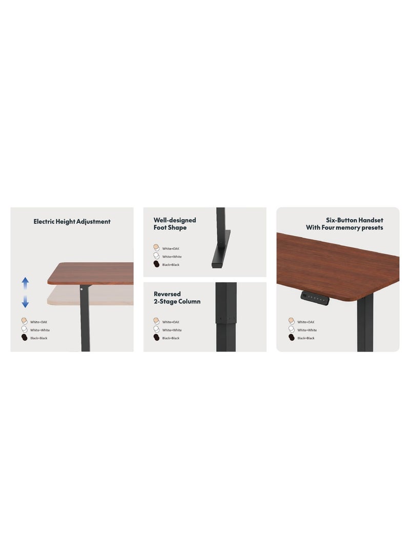 Flexispot Essential Standing Desk,Height Adjustable Standing Desk with Memory Controller, 120*60cm desktop,Electric Sit Stand Desk for Home and Office - Image 5