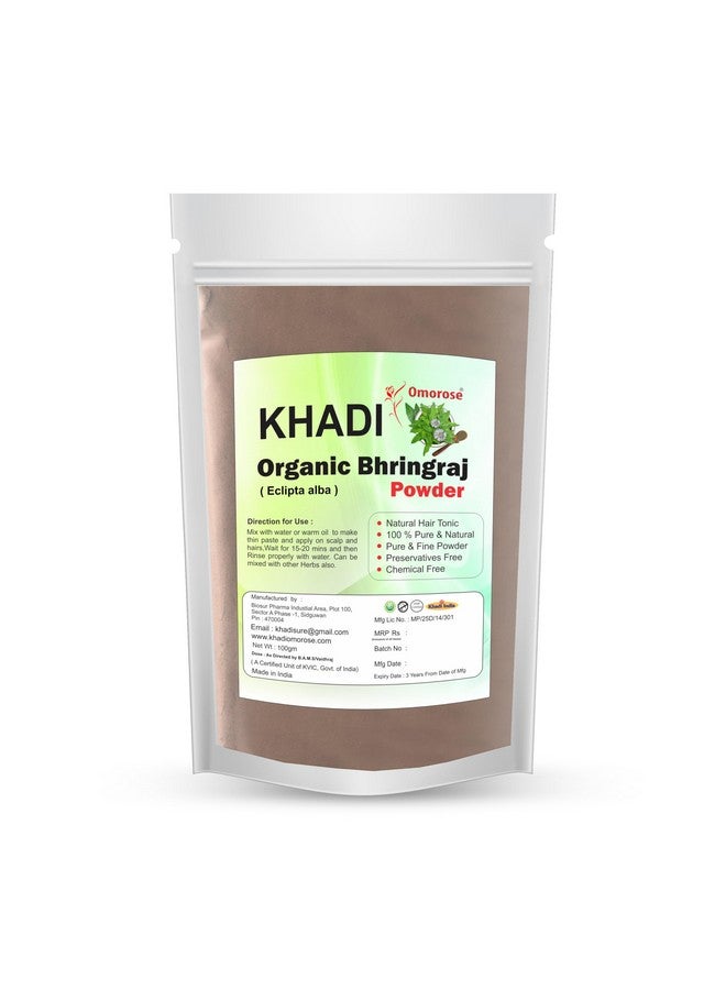 KHADI Omorose Bhringraj Powder For Nourishment Of Skin And Hair | 100 Grams | For Nourihment Of Hairs - Image 2