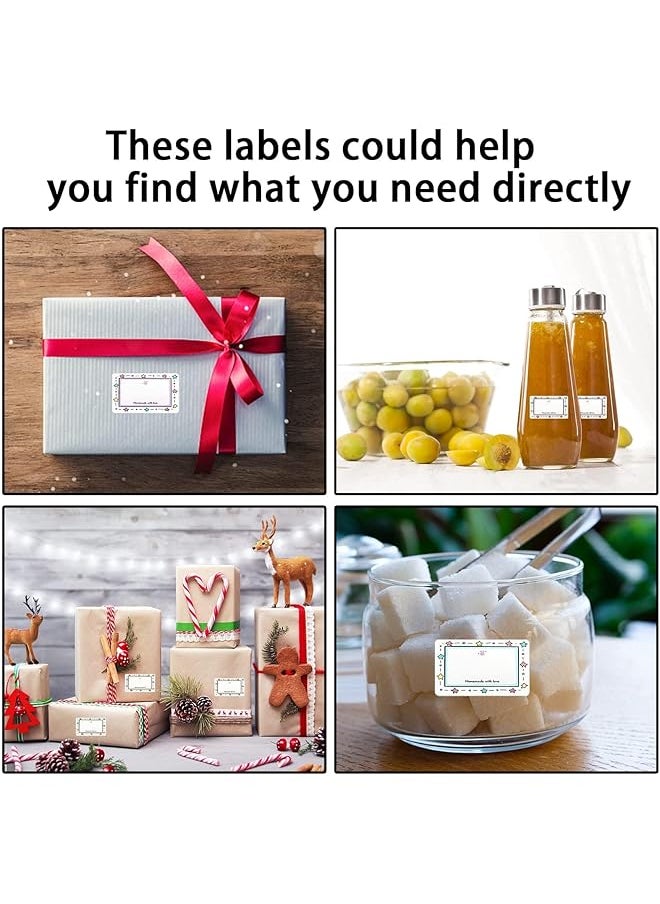 erorex - Labels For Jars Food Freezer Labels Self Adhesive Jam Jar Labels 45X25Mm Sticky Labels Jar Stickers Labels For Kitchen Food Bottle Jams Containers Food Bottle Labels 1 Roll 250Pcs 2 Pack - Image 1