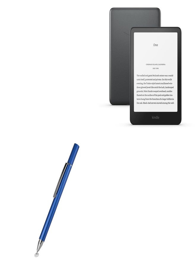 BoxWave قلم ستايلس من BoxWave متوافق مع أمازون كيندل بيبر وايت الجيل 12 (7 بوصة) - قلم ستايلس سعوي دقيق، قلم ستايلس فائق الدقة - أزرق قمري - Image 1