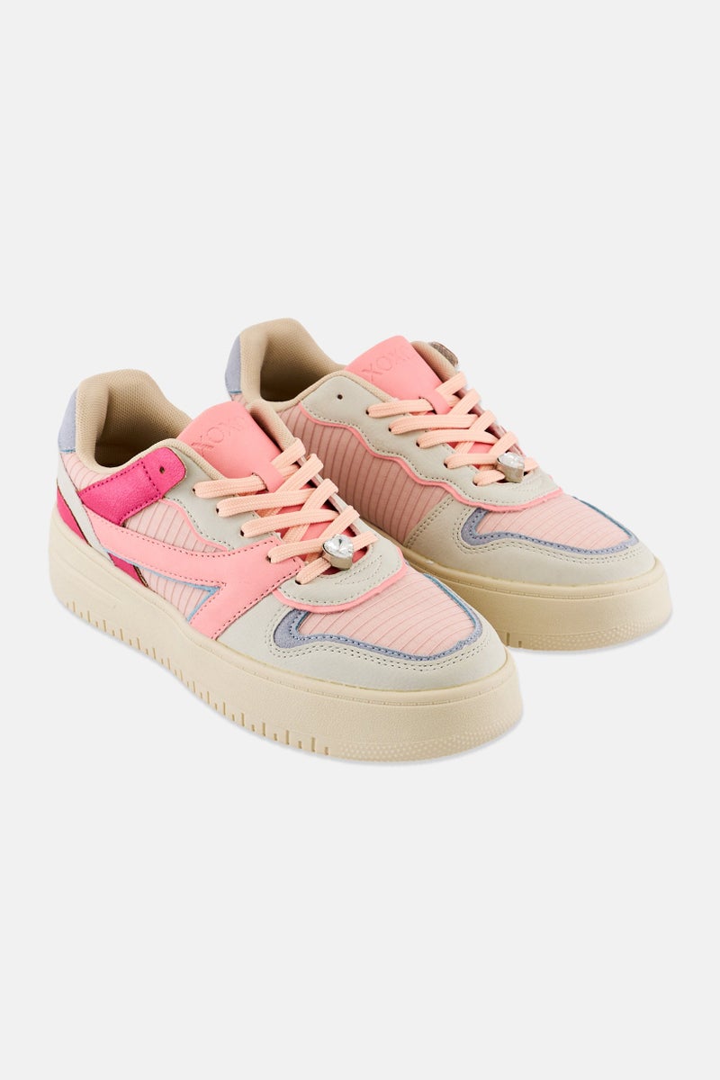 XOXO أحذية كاجوال نسائية مزودة بأربطة، متعددة الألوان - Image 1