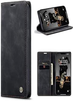 REEM CaseMe iPhone 13 Pro MAX, Premium Vintage Leather Flip Case [TPU Protection] [Protective Function] [Card Slots] [Magnetic Closure] Leather Flip Case for Original iPhone 13 Pro MAX 