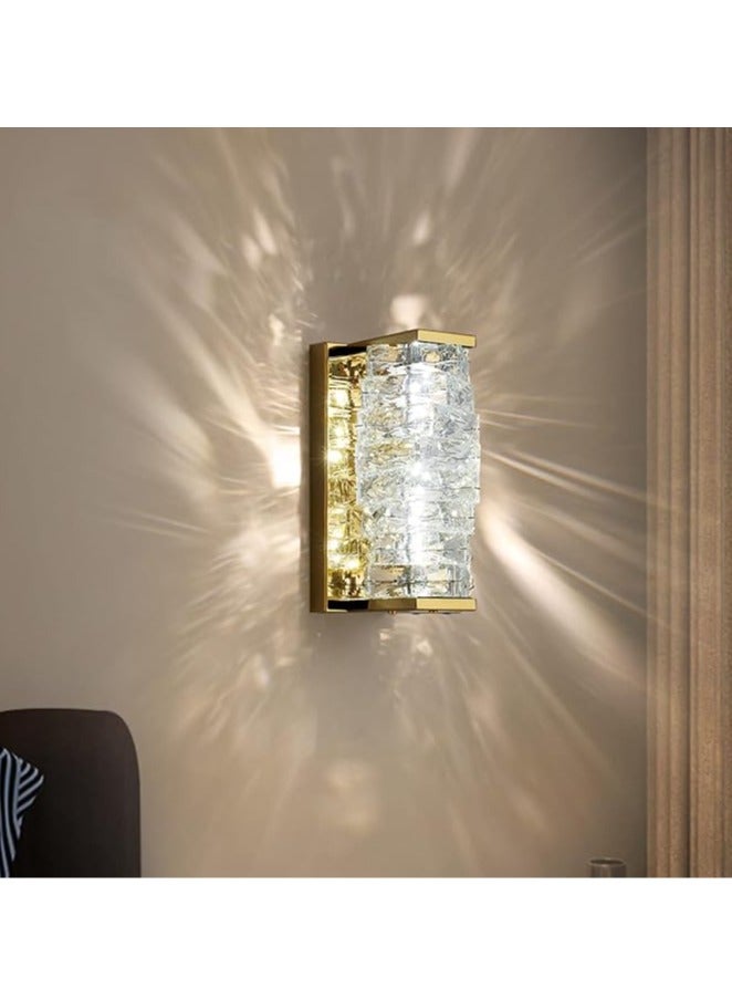 عام مصباح جداري بأسلوب معاصر لغرفة المعيشة، النوم، السرير، الممرات، مصباح جداري مصنوع من بلورة K9 وهيكل من الفولاذ المقاوم للصدأ، أسلوب حديث صناعي وكلاسيكي. - Image 3