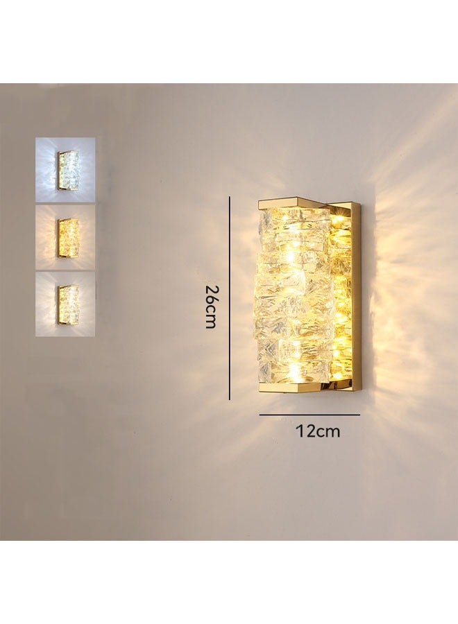عام مصباح جداري بأسلوب معاصر لغرفة المعيشة، النوم، السرير، الممرات، مصباح جداري مصنوع من بلورة K9 وهيكل من الفولاذ المقاوم للصدأ، أسلوب حديث صناعي وكلاسيكي. - Image 4