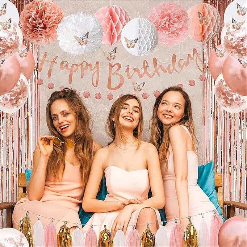 كرات ورق نسيج أحمر 40 قطعة ديكور حفل زفاف منزل عيد الميلاد عيد ميلاد استحمام الطفل - Image 5