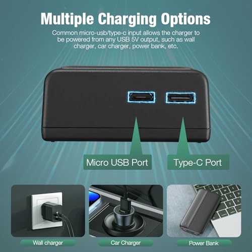 FirstPower LP-E6NH Battery and Dual USB Charger for Canon EOS R R5 R6 R7, 5D Mark II/III/IV, 5DS, 5DS R, 6D, 6D Mark II, 7D, 7D Mark II, 60D 70D 80D 90D Cameras (2-Pack, 2950mAh) - Image 5