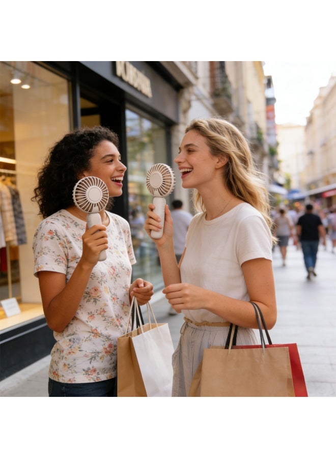 ACYYH Powerful Handheld Fan,Stay Cool Portable Handheld Fan, USB Rechargeable, Lightweight, Minimalist Design for Travel, Office, Home Use - Image 4