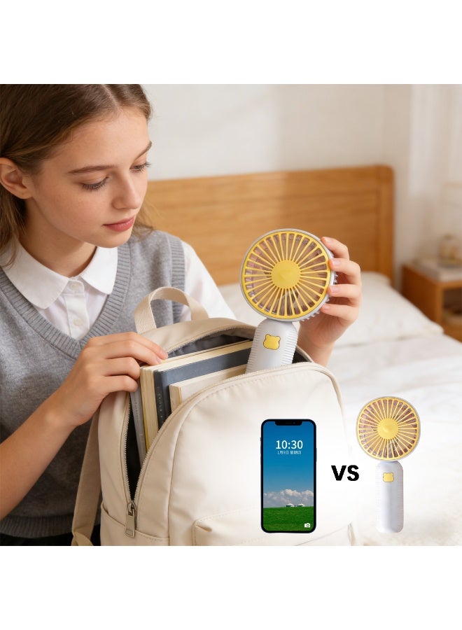 ACYYH Powerful Handheld Fan,Stay Cool Portable Handheld Fan, USB Rechargeable, Lightweight, Minimalist Design for Travel, Office, Home Use - Image 5