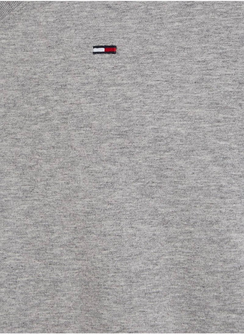TOMMY HILFIGER - Men's V-Neck T-Shirt, Grey - Image 1