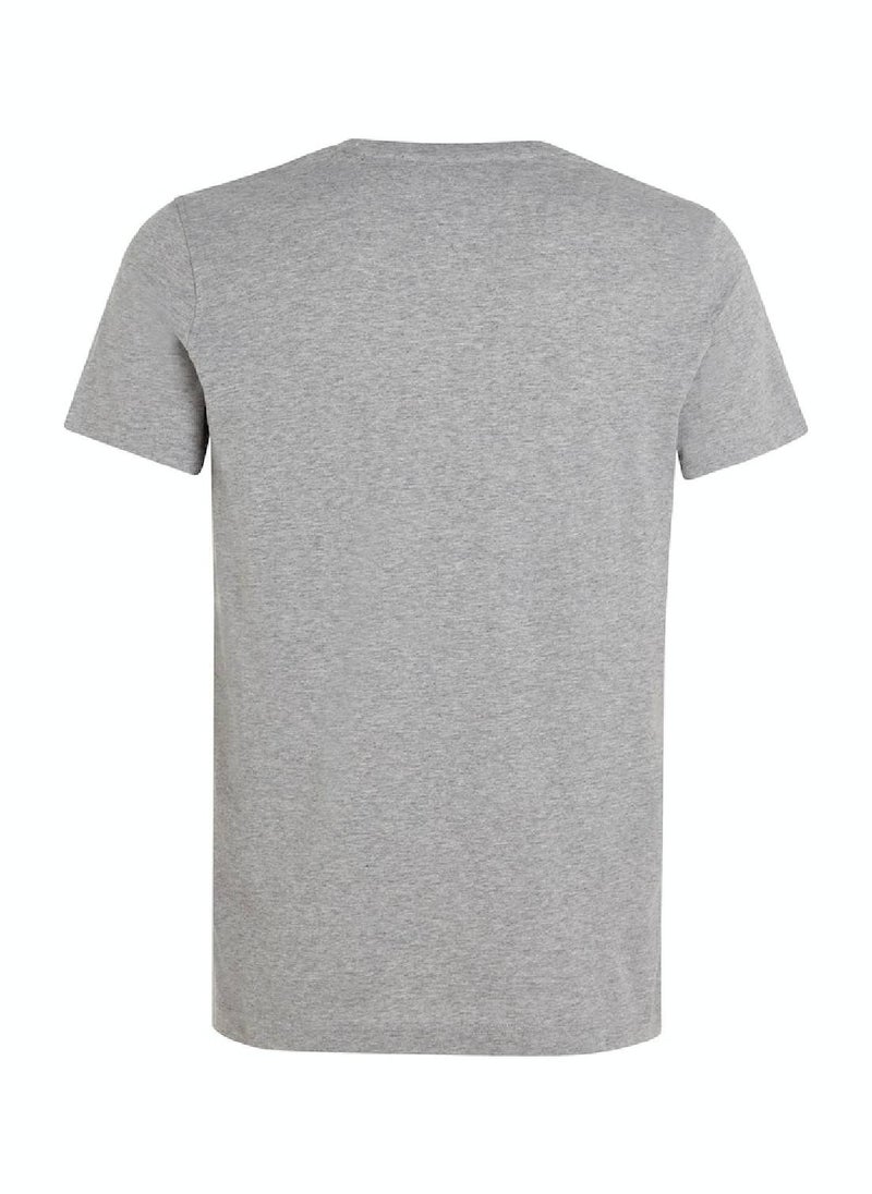 TOMMY HILFIGER - Men's V-Neck T-Shirt, Grey - Image 1