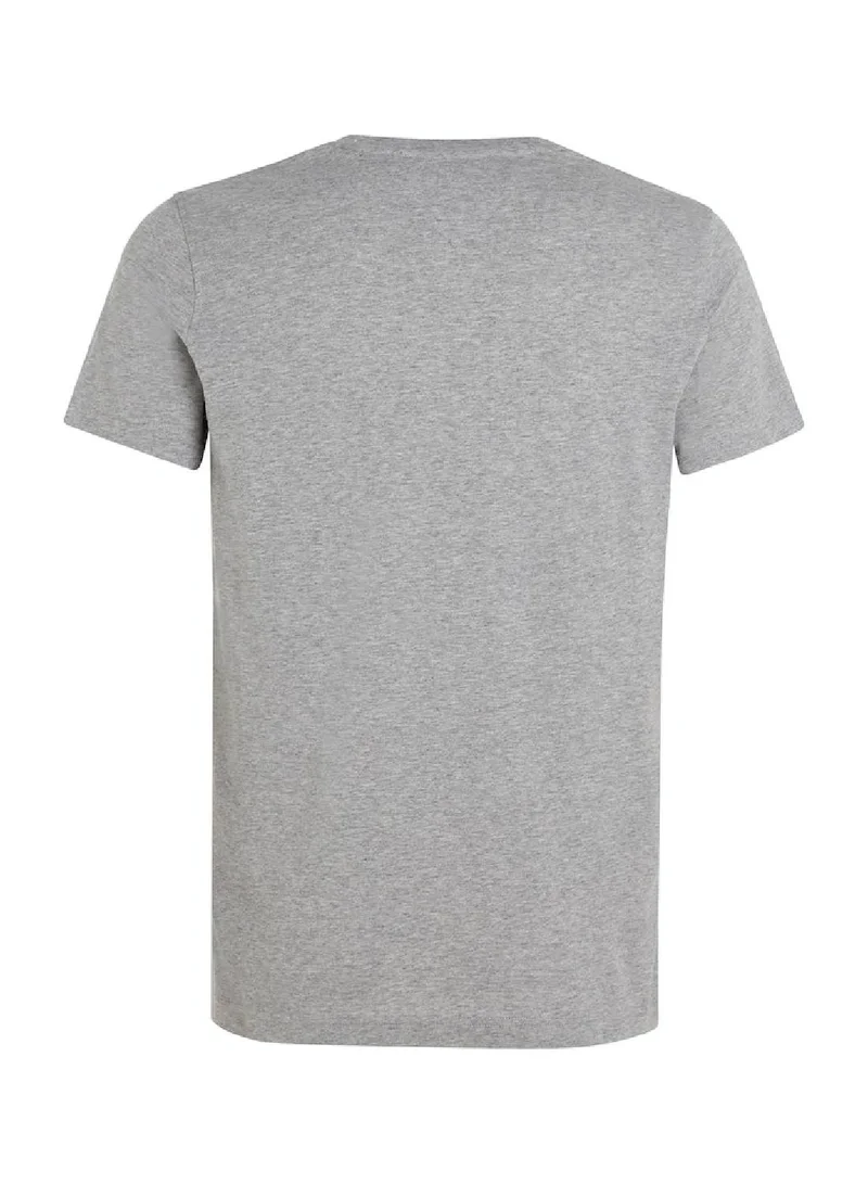 TOMMY HILFIGER LT GREY HTR V-Neck T-Shirt for Men | Best Price UAE