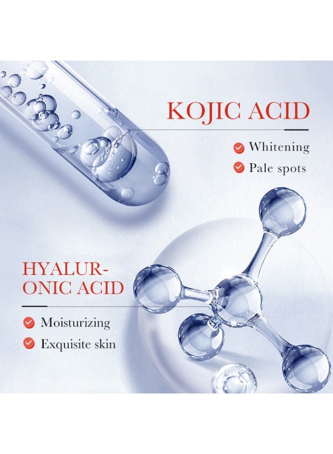 SADOER Kojic Acid Whiten Freckles Face 30G Cream Anti Light Spots Anti Wrinkles Moisturizing Firming Beauty Eyes Skin Care Face Cream with Niacinamide And Kojic Acid Whitening Freckles Face Cream - Image 5