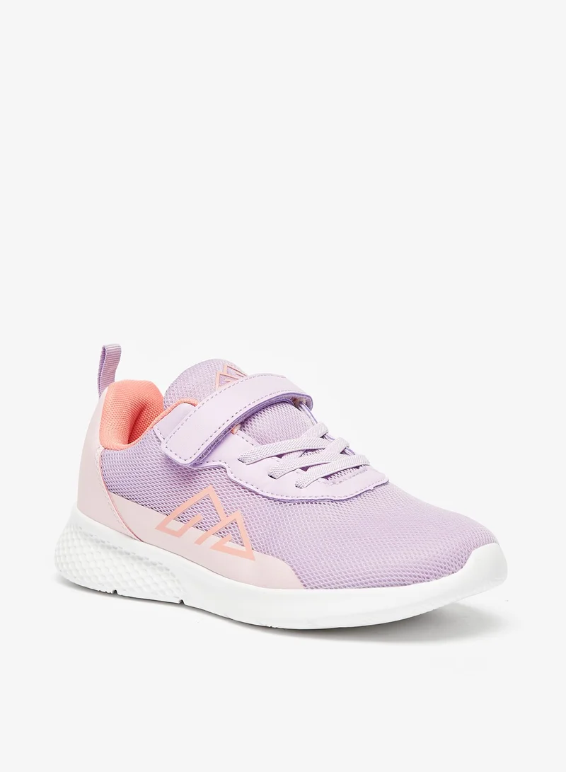 Oaklan by Shoexpress Girls Textured Sports Shoes with Hook and Loop Closure