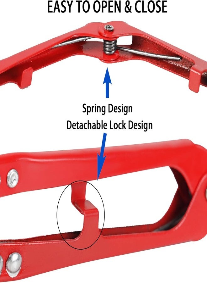 يو سي اي سي مقصات خيوط صغيرة من يو سي إي سي، مقاس 4.2 بوصة، مصنوعة من المعدن، لقص الخيوط، عبوة من 9 قطع بألوان الأحمر والأزرق والأسود، مناسبة لقص الأقمشة والتطريز. - Image 3