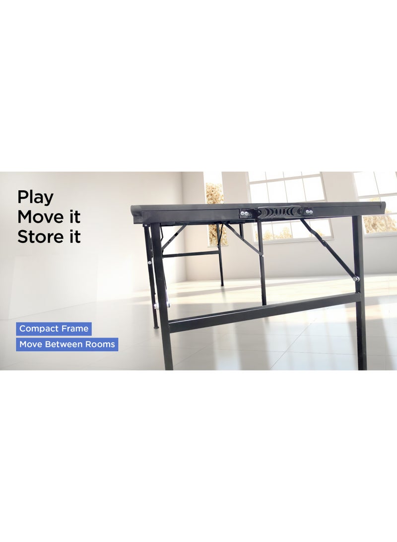 Sparnod Fitness STT-MINI Table Tennis Table – Foldable 2-Player Ping Pong Set for Kids 6+ Indoor & Outdoor Use,Durable MDF Surface & Metal Frame Compact,Portable, Easy Assembly - Image 3