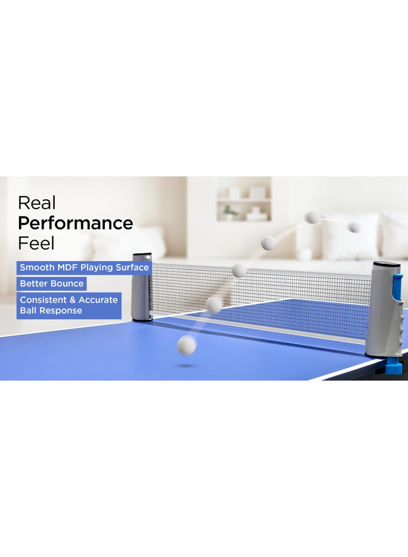 Sparnod Fitness STT-MINI Table Tennis Table – Foldable 2-Player Ping Pong Set for Kids 6+ Indoor & Outdoor Use,Durable MDF Surface & Metal Frame Compact,Portable, Easy Assembly - Image 5