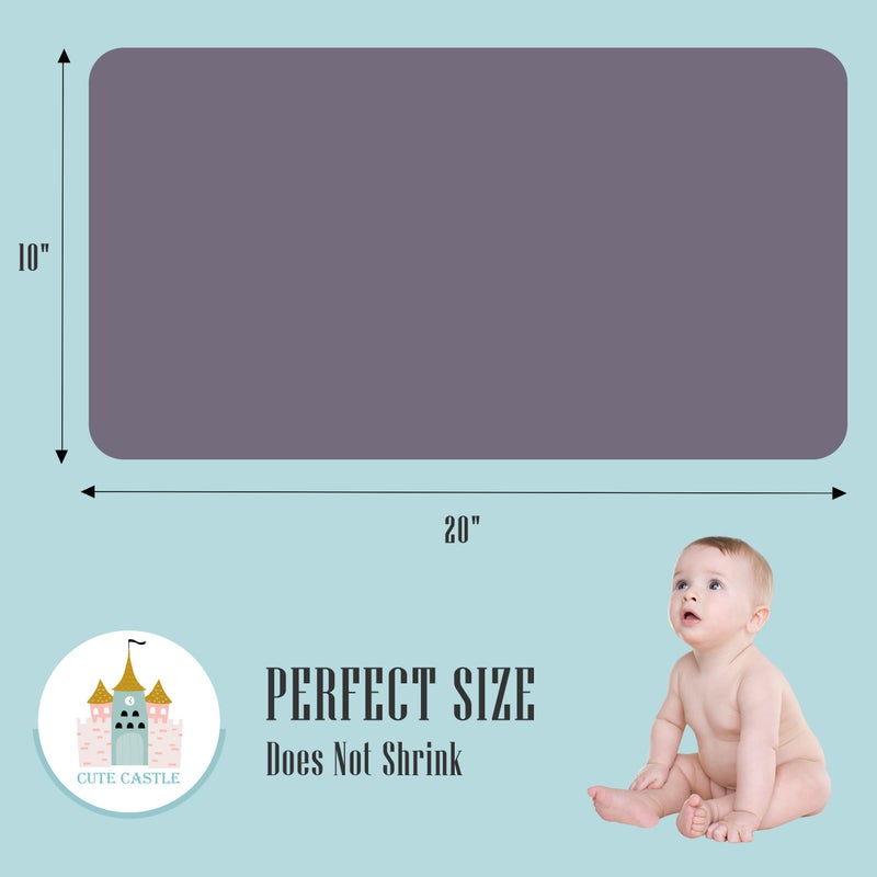 Cute Castle 12 Pack Muslin Burp Cloths for Baby - Ultra-Soft 100% Cotton Baby Washcloths - Large 20'' by 10'' Super Absorbent Milk Spit Up Rags - Burpy Cloths for Unisex, Boy, Girl - Grey - Image 4