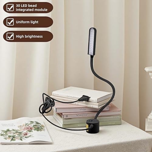 RyanDesign 30 LED Sewing Machine Light with Super Strong Magnetic Base -Fully Flexible Silicone Neck Task Lamp for Craft Tables,Drill Press,Desk,Workbench,Lathe & Music Stand - Eye Caring,No Flicker,Durable - Image 5