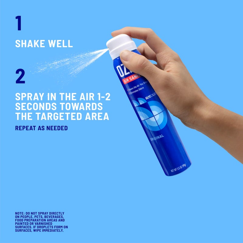 Ozium 3.5 Oz. Air Sanitizer & Odor Eliminator for Homes, Cars, Offices and More, Original Scent, 4 Pack - Image 5