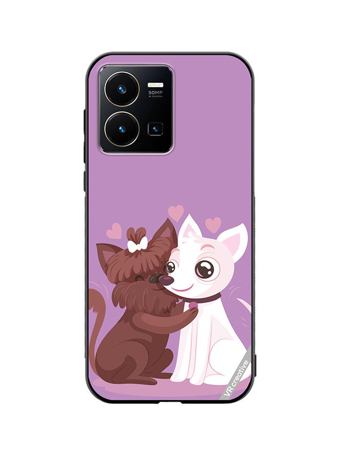 Protective Case Cover For Vivo Y35 Love Bear Design Multicolour