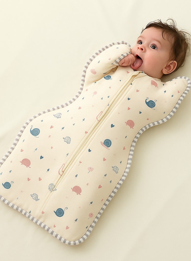 Y&D Cotton Baby Anti-surprise Swaddling Towel Sleeping Bag Baby Swaddle Sack Four Seasons Newborn Baby Anti-surprise Sleeping Bag Hold Infant Sleep Wrap Ultra-Soft Bamboo Swaddle Blanket Lightweight & Breathable Soft Bamboo Fabric Ideal for Newborns Reduces Startle Reflex Safe & Comfortable Sleep Perfect for Newborn Baby - Image 2